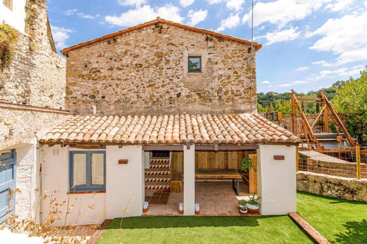 El Molino De Besalu Casa Con Jardin Villa Buitenkant foto