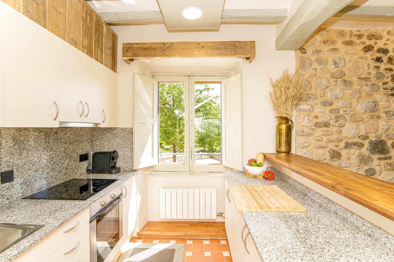 El Molino De Besalu Casa Con Jardin Villa Buitenkant foto